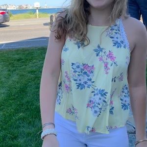 Hollister Floral Tank Top